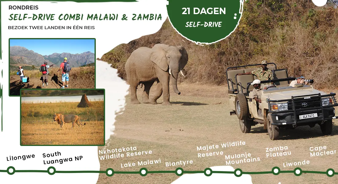 Self-Drive Rondreis Combi Malawi Zambia